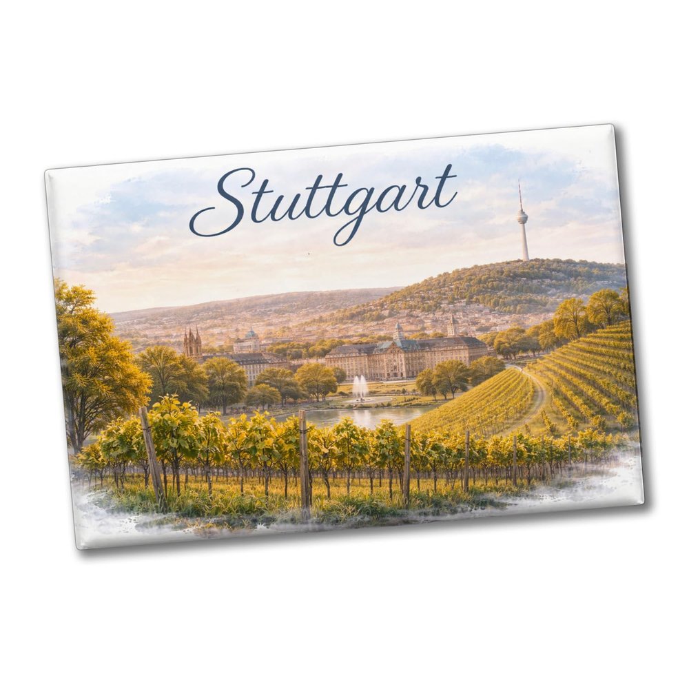Stuttgart Skyline Souvenir Magnet