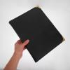 AMUSLESUR Transparent PVC Menu Cover with Elegant Design, Durable and Easy to Clean for Restaurants and Bars view 3