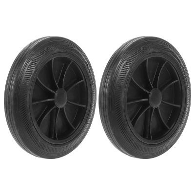 Vaguelly Garbage Bin Wheels, 2-Piece Outdoor Replacement Set, Durable Plastic, for 100L/120L Waste Bins