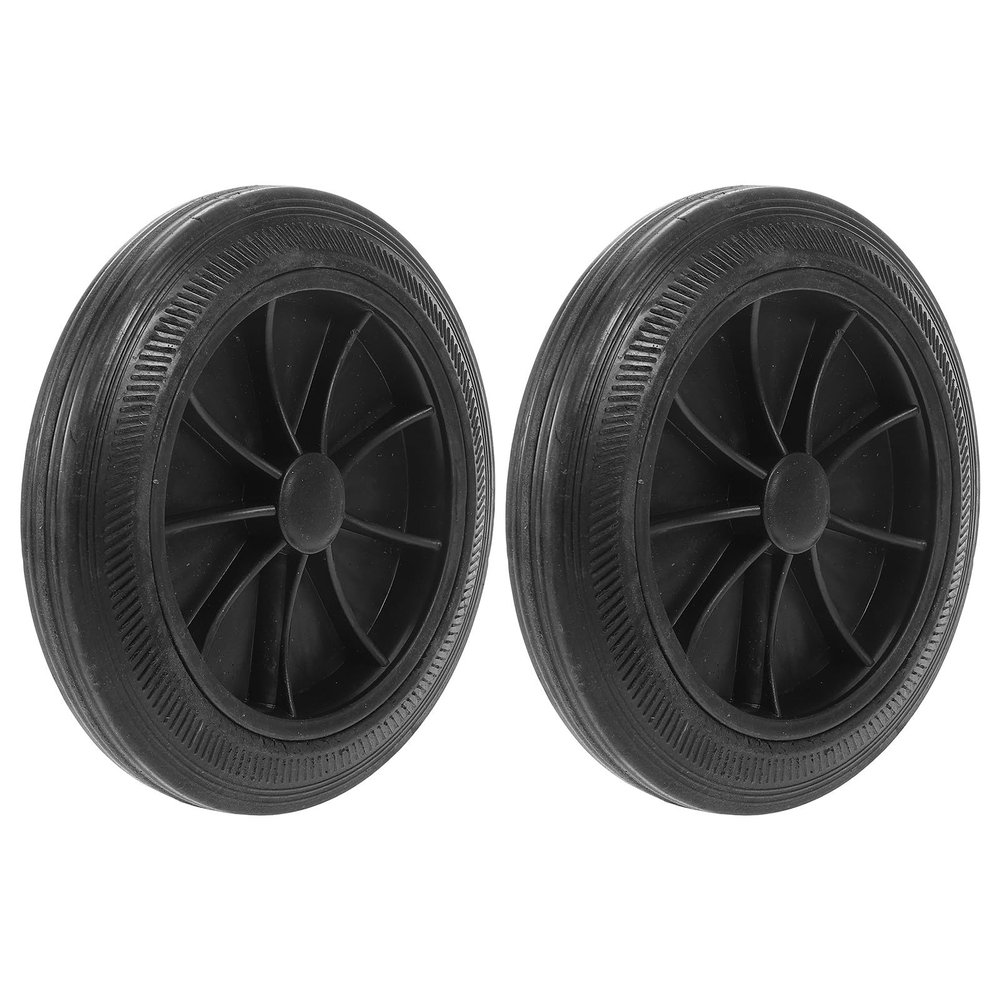 Vaguelly Garbage Bin Wheels, 2-Piece Outdoor Replacement Set, Durable Plastic, for 100L/120L Waste Bins
