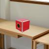 FOYTOKI 1-Set Red Voting Box for Parties, Suggestions, Votes, and Donations, Large-Capacity Aluminum Mailbox with Wood Reinforcement view 4