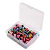PithCogent Fishing Line Fisheye Lampwork Beads, Slotted Beads DIY Fishing Set, 100 Pieces view 1