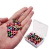PithCogent Fishing Line Fisheye Lampwork Beads, Slotted Beads DIY Fishing Set, 100 Pieces view 2