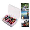 PithCogent Fishing Line Fisheye Lampwork Beads, Slotted Beads DIY Fishing Set, 100 Pieces view 4