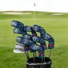 Hrtyvhin Golf Driver Headcover, PU, Numbered Pattern view 2