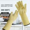 fztonk Heat-Resistant Aramid Gloves, 350°C, Double-Layer Insulation, for Welding, Cooking, Glasswork, and Industrial Use view 3