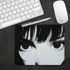 Small Black Mouse Pad 200 x 150 x 3 mm, Girl (2), Desk Mat, Non-Slip Rubber Base, Wear-Resistant Stitching, Mini Waterproof Mouse Pad for Home, Office, or Gifting, t0s-728 view 3