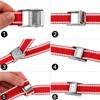 Reflective Tie-Down Strap 25 mm with Cam Buckle, 17 Colors, Length 110 m, Polyester Webbing, Color 058 Dark Blue, 25 mm x 9 m view 4
