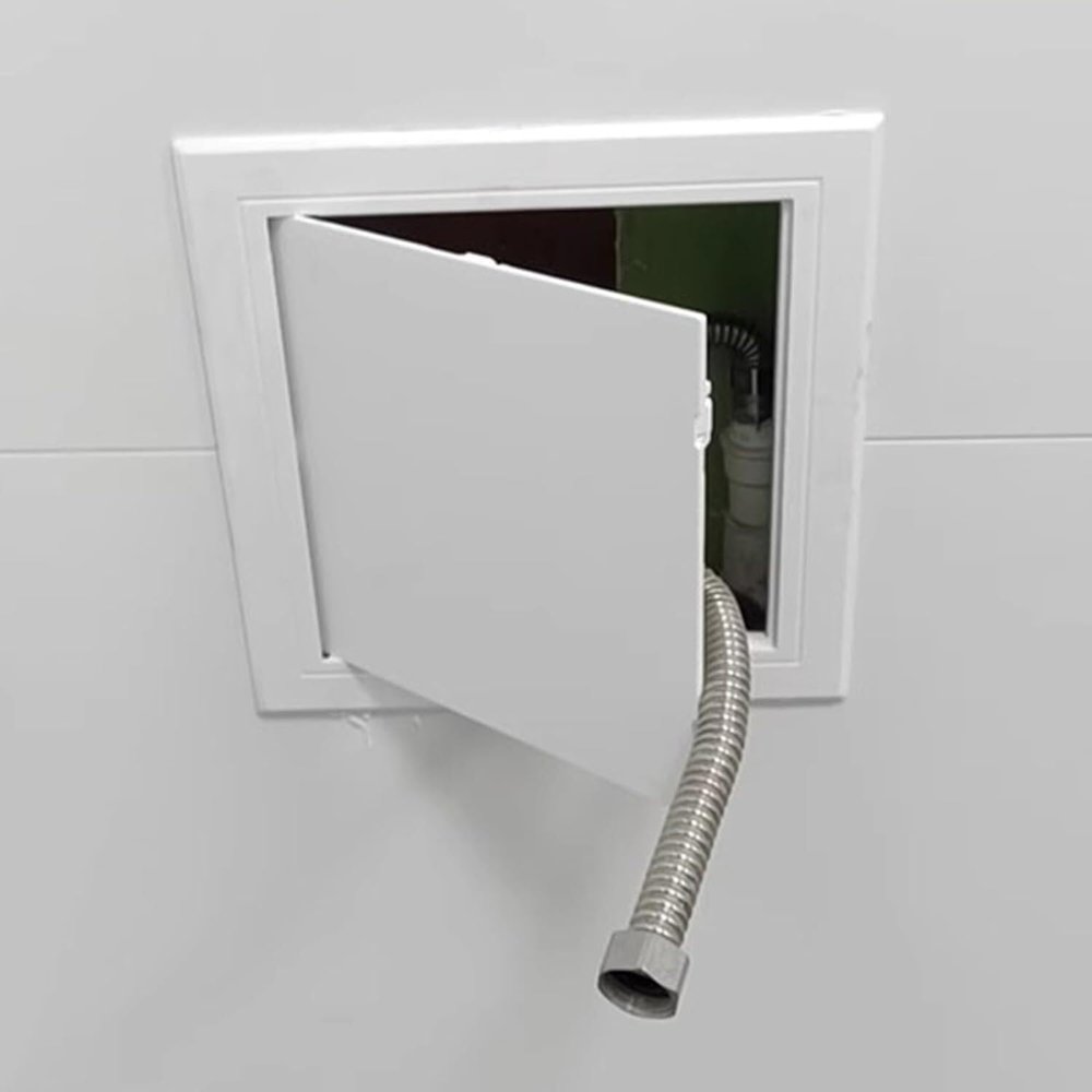 HGOuhK 300 x 300 mm Plastic Access Panel, Self-Adhesive Snap-On Wall Inspection Door
