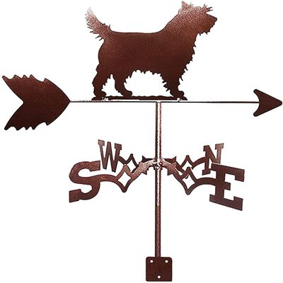 XJBTBA Stainless Steel Dog Wind Vane