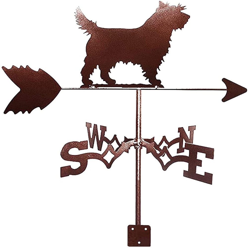 XJBTBA Stainless Steel Dog Wind Vane