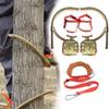 ZMJGLL Adjustable Climbing Spikes for Tree and High-Altitude Work, Comfortable Design, Carbon Steel (300 mm) view 1