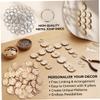 Wood Chips, 100 Round Discs for Crafting view 3