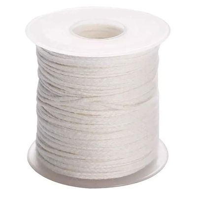 Quzenn 1 Roll 200 ft White Candle Wick