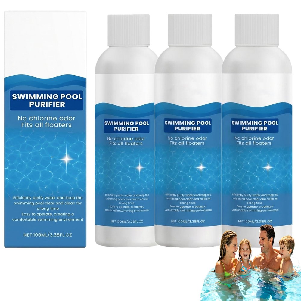 Liquid Chlorine Solution for Pools, Spas & Hot Tubs, 3 x 300 ml