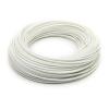 Braided Wire Cable Sleeve, Flame-Retardant Fiberglass, Insulated (White, 3.5 mm, 2 m) view 1