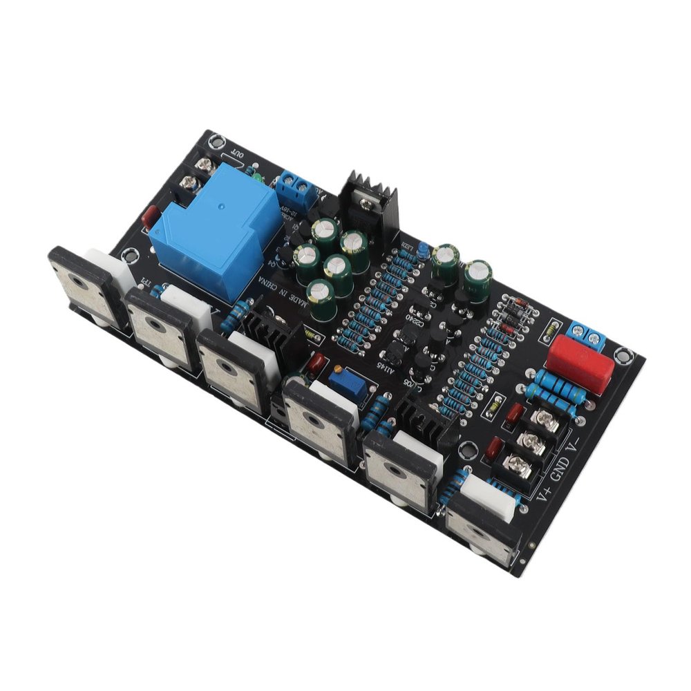 RhineCart Basics PW Amplifier Module, Quiet, Rear, 300 W Output, Integrated Speaker Protection, Easy Installation for Home Stereo Systems