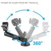 Motor Stabilizer Clamp, Rail-Mount Bracket with Adjustable Support Arm, for Boats, Kayaks, Trailers, Docks, Garages, Fishing, Transport and Storage, 10 x 2.4 in view 4