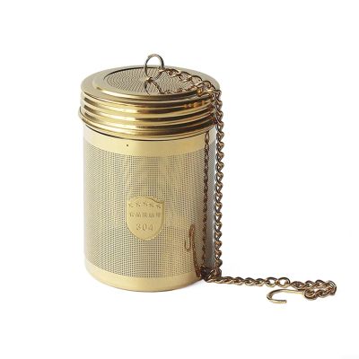 Tea Infuser with Fine Mesh Stainless Steel Basket and Adjustable Chain Hook (M)