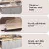 Stainless Steel Partition for Offices, Restaurants, and Schools, 125 x 60 cm view 3