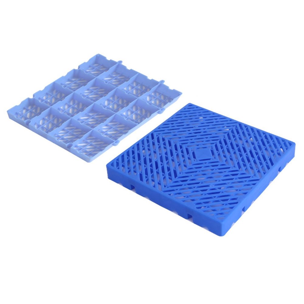 Plastic Storage Pallets, Lightweight Interlocking Grid Pads