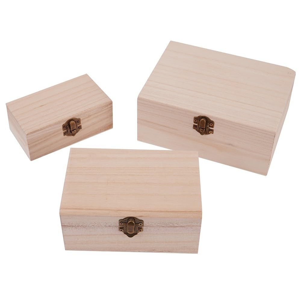 EasyByMall Wooden Storage Box