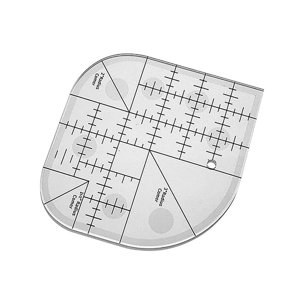 Fpreeza Creative Curved Corner Cutting Ruler