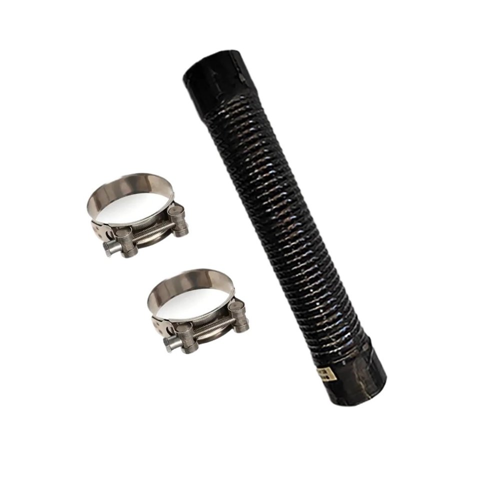 Built-in Steel-Wire Silicone Hose, Black Connecting Pipe, ID 16110 mm (700 mm, ID 80 mm)