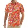 Men's Hawaiian Hippie Shirt, 70s/80s Style, Short Sleeve view 1