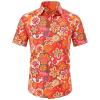 Men's Hawaiian Hippie Shirt, 70s/80s Style, Short Sleeve view 4