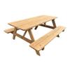 AXI Jean FSC Wood Picnic Table, Brown, Seats 6 view 1