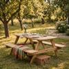 AXI Jean FSC Wood Picnic Table, Brown, Seats 6 view 3