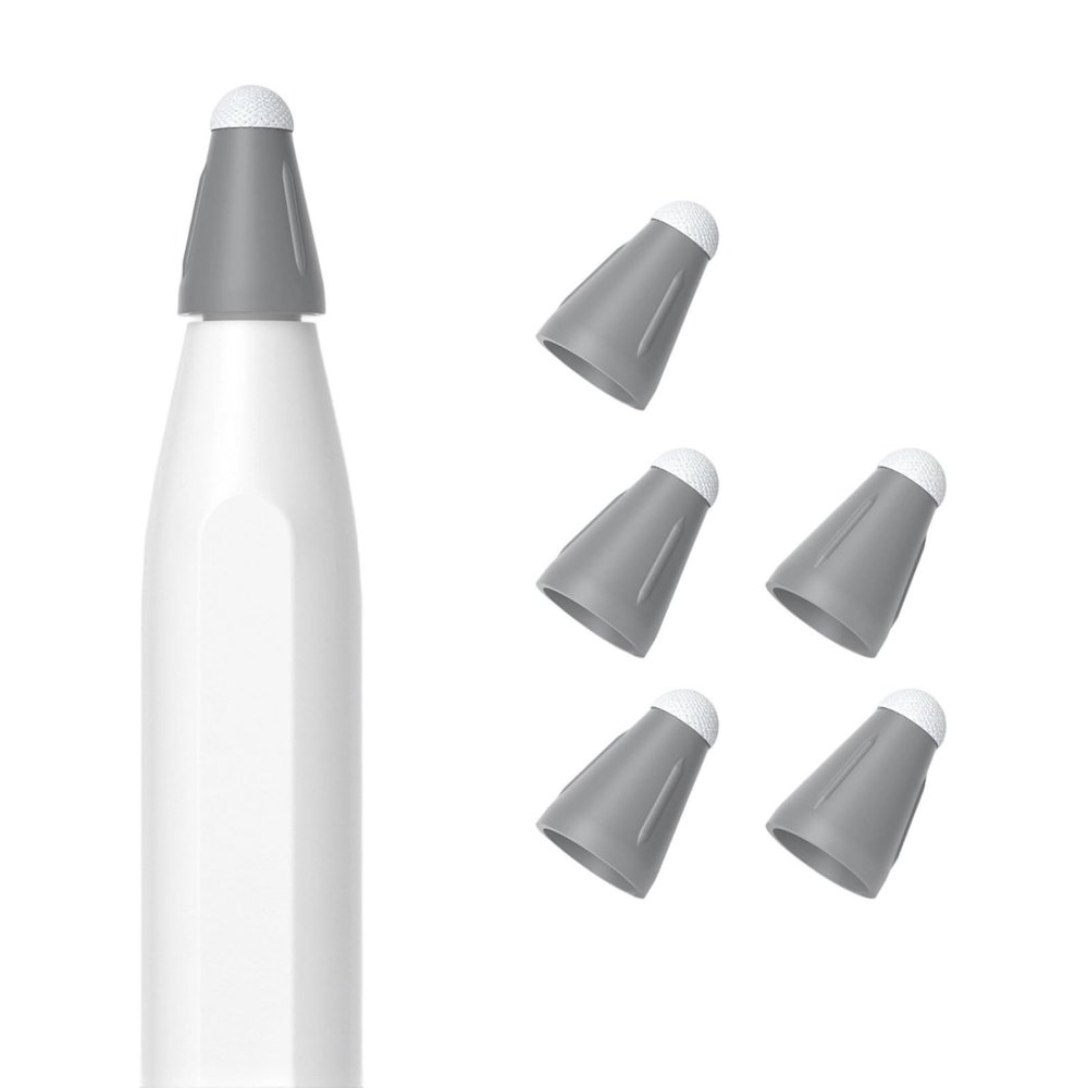 5 x Noise-Reducing Silicone Fiber Tips for Pencils
