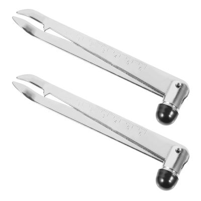 WATIIFUFU 2-Piece Stainless Steel Diagnostic Hammers with Scale, Multifunctional Reflex Hammers