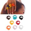 Stylish Colorful Double Drop Rings view 2