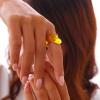 Stylish Colorful Double Drop Rings view 4