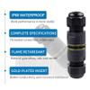 IP68 M25 Waterproof Outdoor Connector, 2/3/4/5-Pin Screw-Crimp Adapter (M25 2P, 5–8 mm) view 3