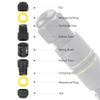 IP68 M25 Waterproof Outdoor Connector, 2/3/4/5-Pin Screw-Crimp Adapter (M25 2P, 5–8 mm) view 4