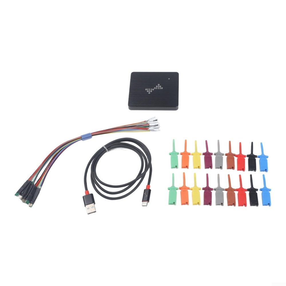 DSLogic 16-Channel Logic Analyzer, 100 MHz Sampling, 16 GB Depth, USB Type-C for SPI Flash Card Analysis