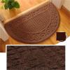 Semicircular Rubber Doormat for Indoor Entryways, Non-Slip, Green, 48 × 78 cm view 4