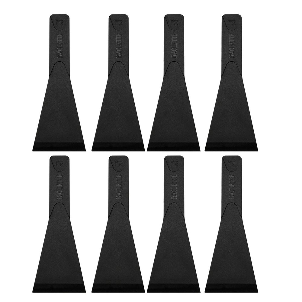 YTtkku 8-Piece Food-Grade Plastic Scraper Set for Melting Cheese, Spreading Butter, and Flipping Eggs