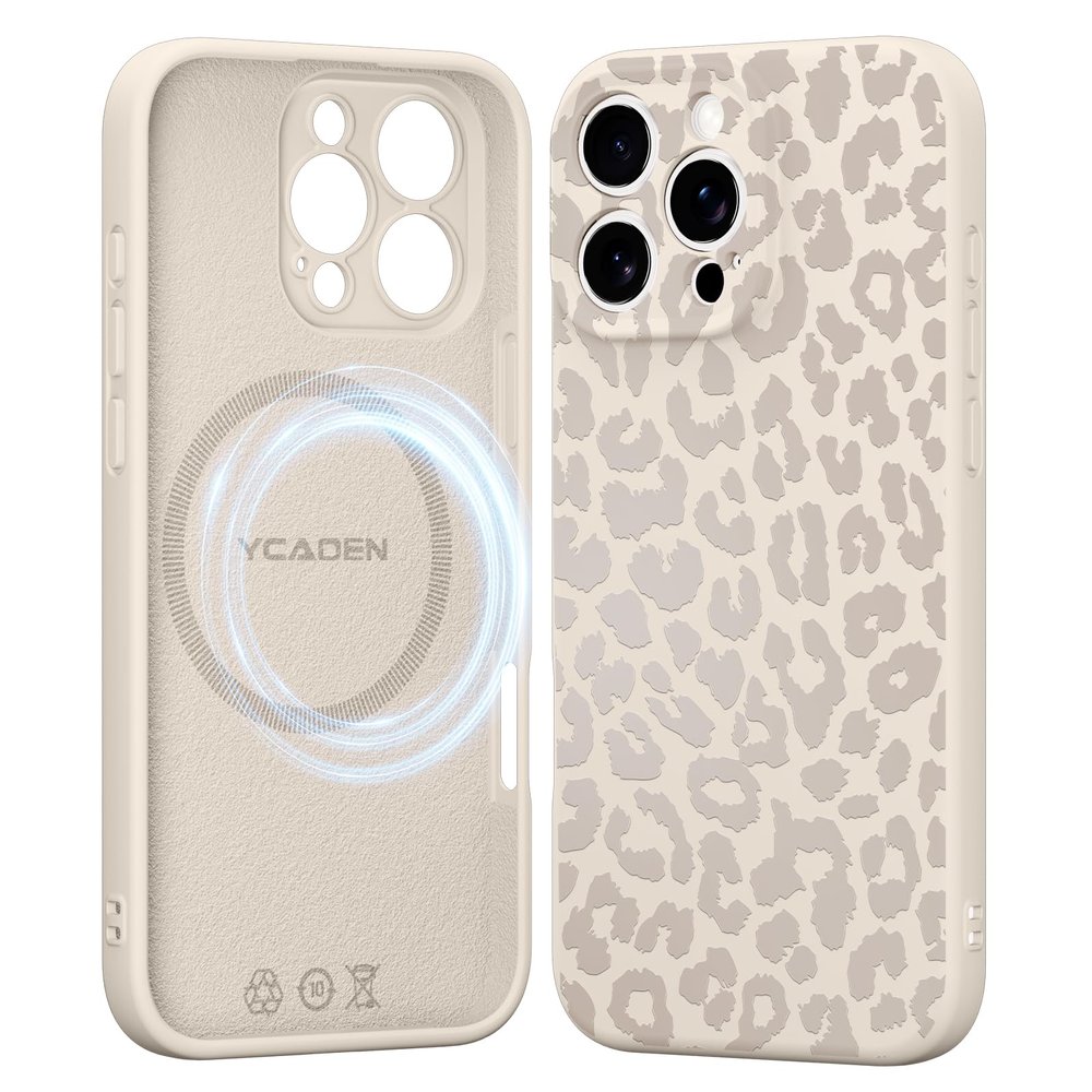 Saqmkil Leopard Case for iPhone 16 Pro Max with MagSafe