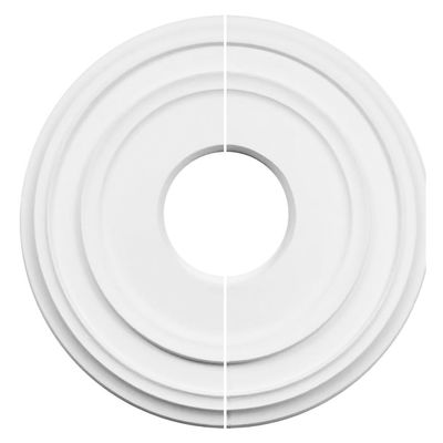 SPORTARC Ceiling Medallion, Decorative Cover Plate, PU, 30.5 cm Round, White