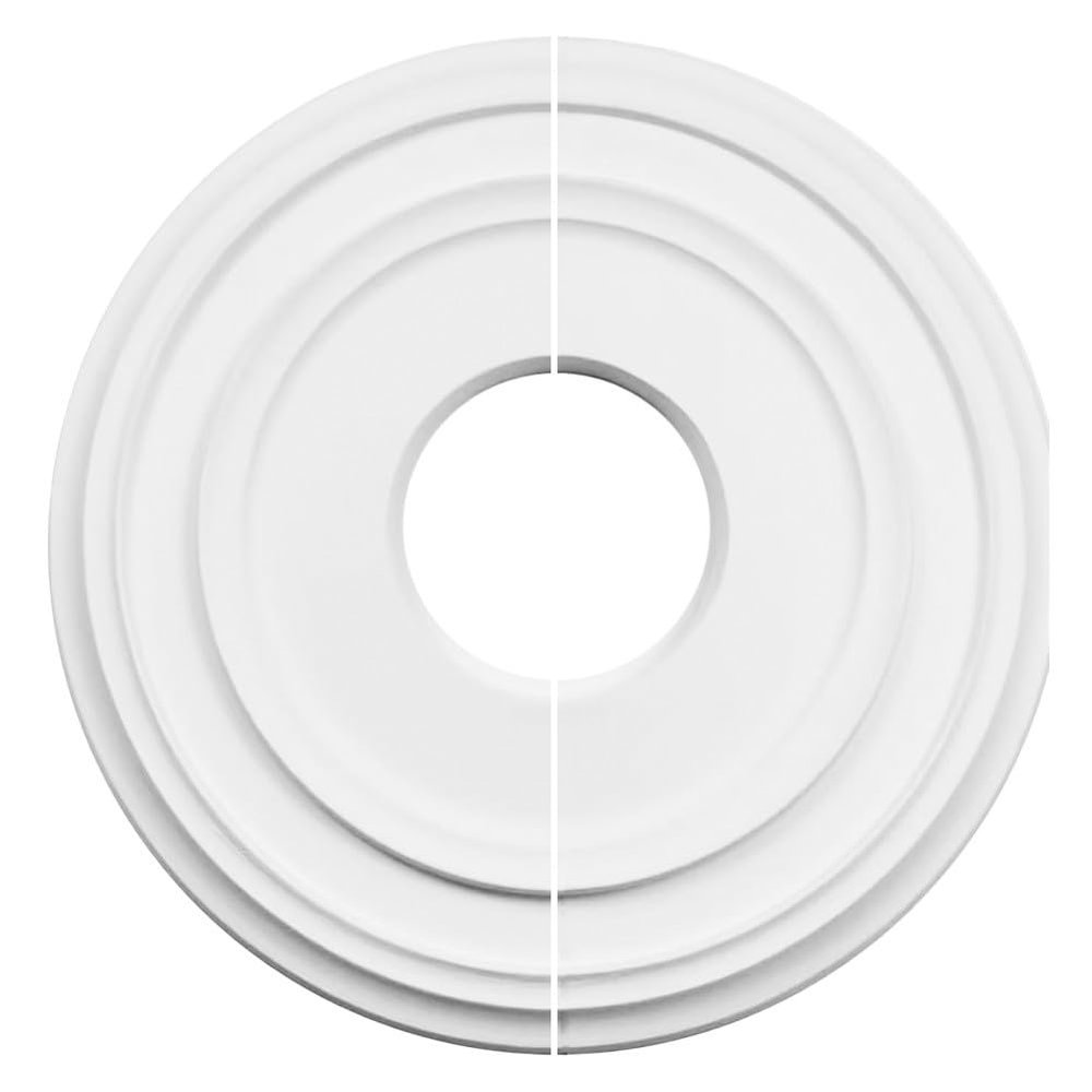 SPORTARC Ceiling Medallion, Decorative Cover Plate, PU, 30.5 cm Round, White