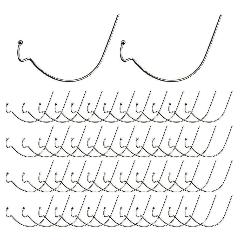 Picture Hooks, 4.25 x 1.85 Inches, 50-Piece Set for Plaster and Drywall