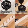 Self-Centering Dowel Jig, Hole Marker for Woodworking, Portable Straight-Drilling Guide for Wood Panels, for DIY and Furniture Assembly (Red) view 3