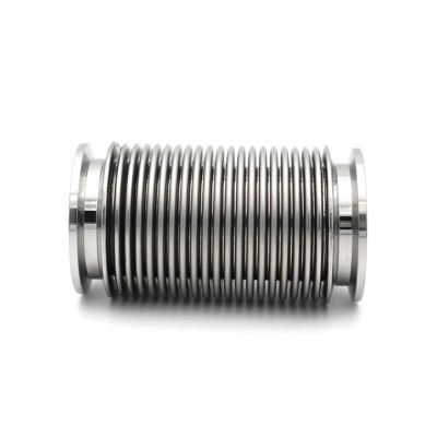Bellows High-Vacuum Corrugated Flexible Pipe Fitting KF16/25/40/50, 100–1000 mm Length, 304 Stainless Steel (KF40, 250 mm)