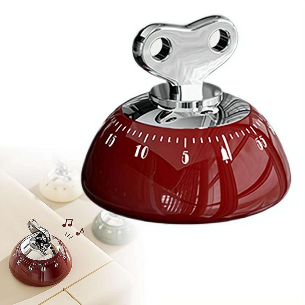 Magnetic Mechanical Kitchen Timer with 60-Minute Countdown