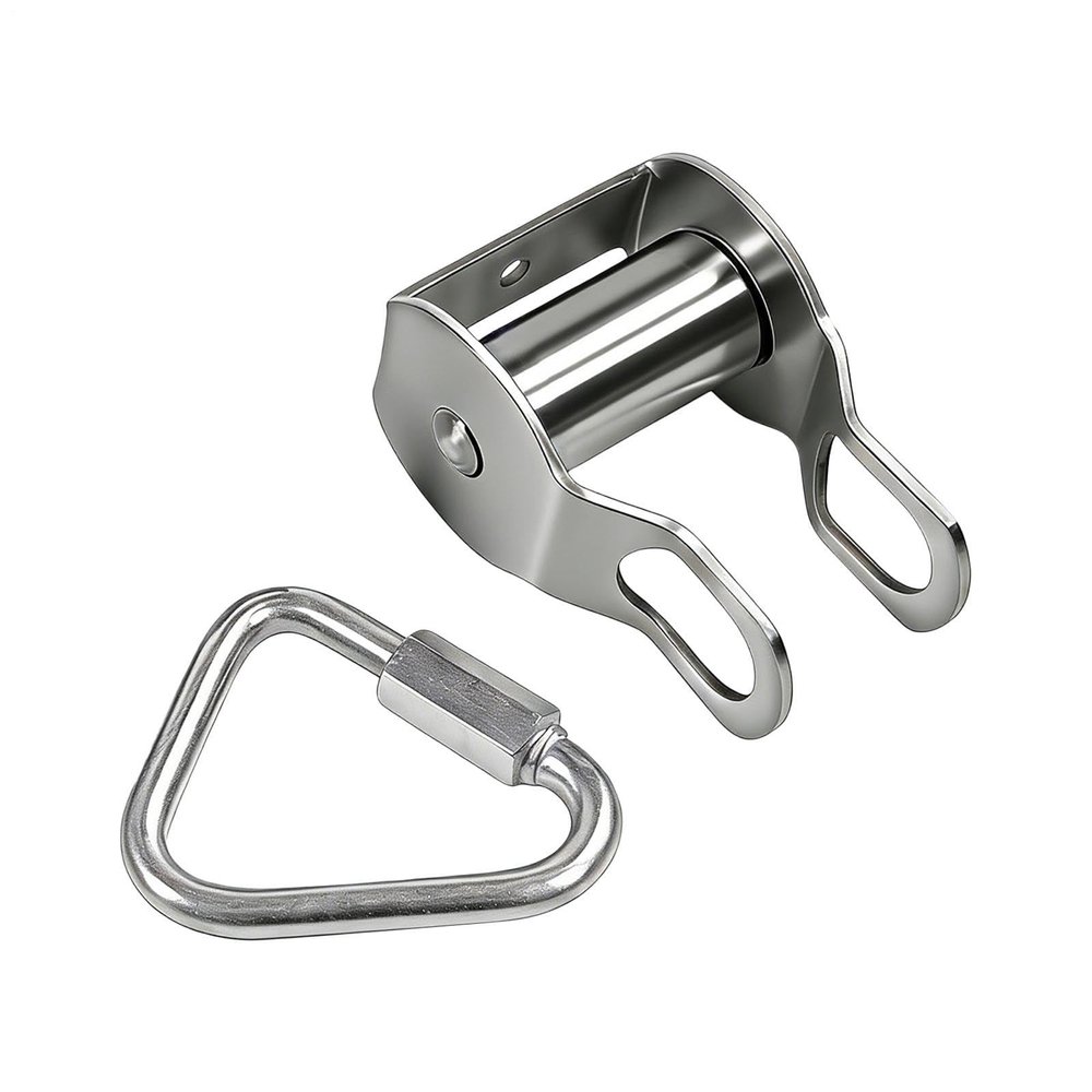 Stainless Steel Pulley with Rope, Load-Bearing