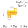 RISWEKFW 5-Piece 100W/50W/25W/10W Aluminum Power Metal-Housed Wirewound Resistor, 0.1–10 kΩ, 1/20/200/500 Ω, 1 kΩ, 10 kΩ (50 Ω, 100W) view 4